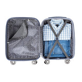 Gabbiano Paris Collection 3-Piece Expandable Hardside Spinner Set (Teal)
