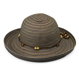 Wallaroo Women'S Breton Sun Hat - Upf 50+ - Packable, Chocolate