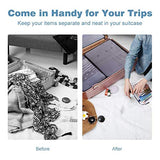 Packing Cubes for Travel Accessories Compression Luggage Organizer with TSA Approved Toiletry Bag (5-Pack)