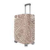 GIOVANIOR Henna Paisley Flower Luggage Cover Suitcase Protector Carry On Covers