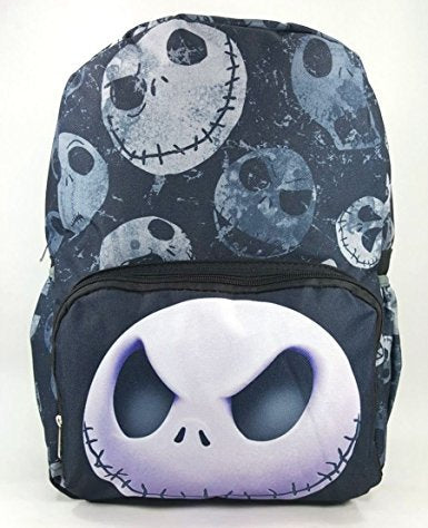NIGHTMARE BEFORE CHRISTMAS LARGE 16" BACKPACK - BIG FACE - 12464