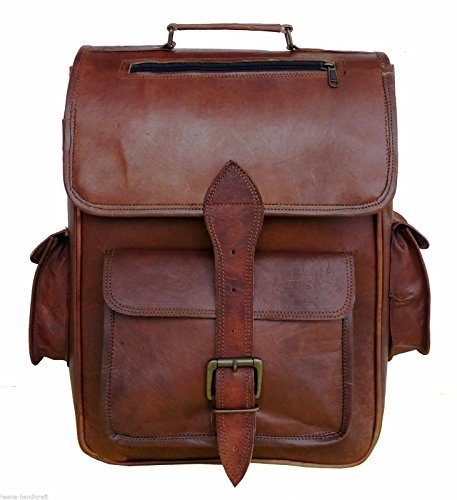 Leather Backpack Rucksack Vintage Bag Leather Handmade Vintage Style College Bag