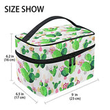 Makeup Bag Fresh Cactus Travel Cosmetic Bags Organizer Train Case Toiletry Make Up Pouch