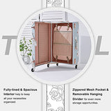 Unitravel Retro Suitcase Set PU Leather Spinner Trunk Luggage with Handbag for Women (Embossed Blue, 26in 20in 12in)