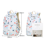 S Kaiko Geometric Pattern Canvas Backpack School Bakcpack For Women And Men School Bag Daypack