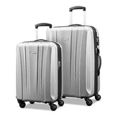 Samsonite Pulse Dlx Lightweight 2 Piece Hardside Set (20"/24"), Silver, Exclusive to Amazon
