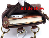 Augur Vintage Shoulder Bag Multi-Pockets Crossbody Messenger Bags Sling Shoulder Bag (Coffee)