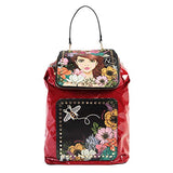 Printed Floral Backpack With Adjustable Backpack Straps