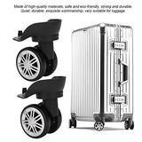 RiToEasysports Universal Mute Luggage Wheels Double Row Suitcase Wheels Replacement for Suitcase Parts(1 Pair)