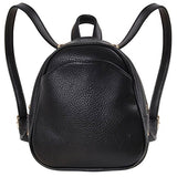 Humble Chic Mini Vegan Leather Backpack - Convertible Shoulder Purse Handbag Tiny Crossbody Bag,