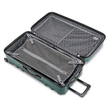 American Tourister Trip Locker Hardside Checked Luggage with Dual Spinner Wheels, Dark Green