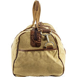 Canyon Outback Urban Edge Mason 21 Inch Canvas And Leather Duffel Bag, Tan, One Size