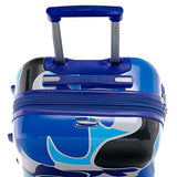 Gabbiano Camo Collection 3 Piece Hardside Spinner Set (Blue)