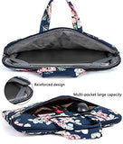 Leaper Floral Laptop Bag Messenger Bag Shoulder Bag Case Sleeve for 14 Inch 15 Inch Laptop