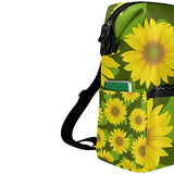 Colourlife Vibrant Sunflowers Stylish Casual Shoulder Backpacks Laptop School Bags Travel