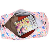 Choco Mocha Kids Duffle Bag for Girls Unicorn Duffle Bags for Girls Overnight Bag for Toddler Girl Duffel Bag Kids Travel Bags Weekender Weekend Bag for Little Teenage Girls Gym Bag Baby Sleepover Gift, Pink