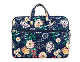 Leaper Floral Laptop Bag Messenger Bag Shoulder Bag Case Sleeve for 14 Inch 15 Inch Laptop