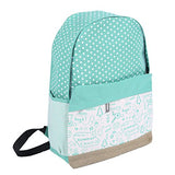 Damara Womens Polka Dot Freehand Stamp Travelling Bag,Green
