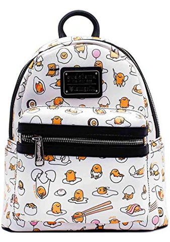 Loungefly Gudetama The Lazy Egg All Over Print Mini Backpack