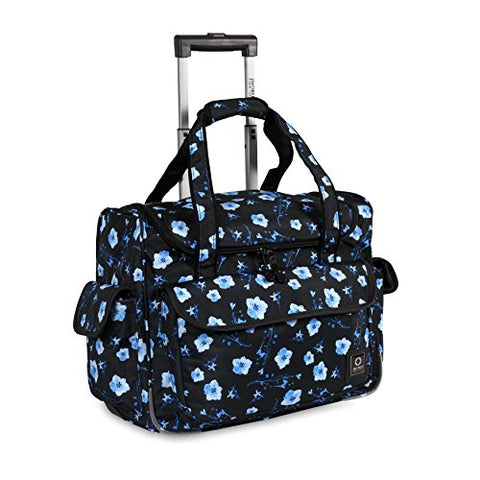 J World New York Kids' Donna Rolling Tote Travel, Night Bloom One Size