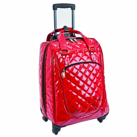 Athalon Luggage Spinner Wheels Construction Eurostyle Carryon, Patent Cherry, One Size