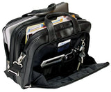 Mckleinusa Pearson 84565 Black Expandable Double Compartment Briefcase