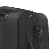 Mia Toro Alagna Softside Spinner Luggage 3 Piece Set, Coffee