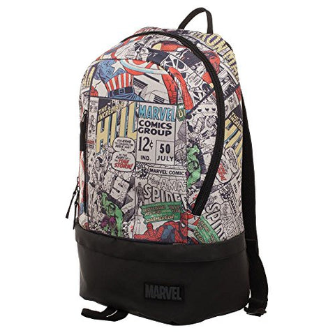 Marvel Comic Backpack - Marvel Backpack W/Bottom Zip