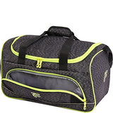 Fila Victory 2.0 Sports Gym Bag, Grey/Neon Lime, One Size