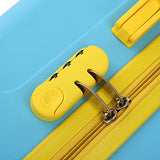 The Blue Brio Thick Rib 3-Piece Hardside Spinner Luggage Set