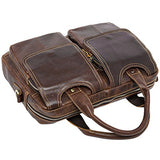 14inch Laptop Messenger Bag,Berchirly Leather Briefcase Fits 14 inch Laptop Vintage Business