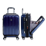 Delsey Luggage Aero 3 Piece Polycarbonate Hardside Spinner Luggage Set,Cobalt,One Size