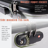 Coolife Luggage Expandable(only 28") Suitcase PC+ABS with TSA Lock Spinner 20in 24in 28in (grey, S(20in_carry on))