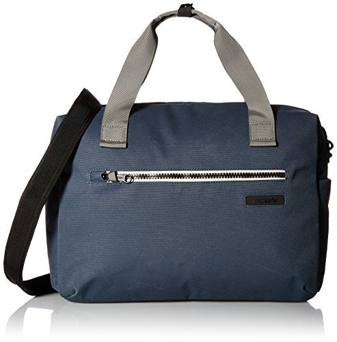 Pacsafe Intasafe Anti-Theft 15 inch Laptop Shoulder Bag / Briefcase, Navy Blue