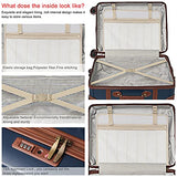 NZBZ Vintage Luggage Sets with Spinner Wheels Carry On Suitcase Tsa Lock Luggage 3 Pieces (Navy Blue, 14inch & 20inch & 28inch)
