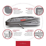 LeanTravel Compression Packing Cubes Luggage Organizers for Travel W/Double Zipper (6) Set (Green