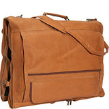 David King Leather 42" Deluxe Garment Bag In Black