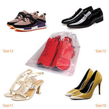 DIOMMELL Set of 12 Transparent Shoe Bags for Travel Large Clear Shoes Storage Organizers Pouch with Rope for Men and Women