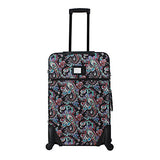 World Traveler 4-Piece Rolling Expandable Spinner Luggage Set, Paisley