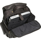 David King Leather Large Computer Backpack In Cafe