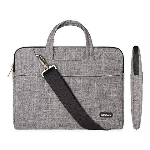 Qishare 13.3" 14" Laptop Case, Laptop Shoulder Bag, Multi-Functional Notebook Sleeve, Carrying Case