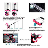 Adanina Cute Print Bowknot Trolley Backpack Elementary Middle School Rolling Bag Wheeled Waterproof