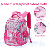 Kids Unicorn Backpack for Girls Elementary Kindergarten Preschool School Bag 16″ Multifunctional Cute Large Capacity