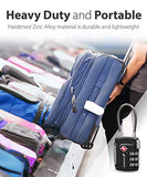 Fosmon TSA Approved Cable Luggage Locks (4 Pack) - Black, Green, Red and Blue