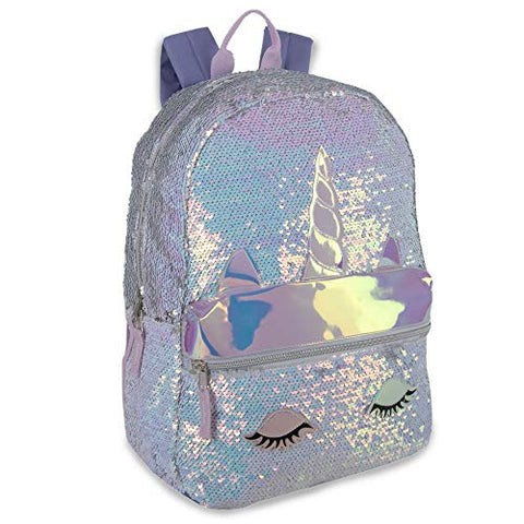 Reverse Sequin Glitter Backpacks - Color Changing Rainbow Magic Backpacks (Rainbow Unicorn)