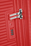 American Tourister Soundbox - Spinner Medium Expandable Suitcase, 67 cm, 81 liters, Red (Coral Red)
