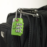 Lewis N. Clark Travel Sentry Large 3Dial Combo Lock, Green, One Size
