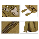 Tactical MOLLE Phone Pouch Bag Gear Waterproof Waist Belt Pack For Hunting Trekking (CP camo)