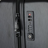 TPRC 3 Piece "Percy Collection" Premium 8-Wheel Luggage Set with TSA Lock System Includes 28" Suitcase, 24" Upright, and 20" Carry-On, Black Color Option