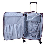 Caribbean Joe 20" Carry On Ultra Lightweight Expandable Luggage With Spinner Wheels